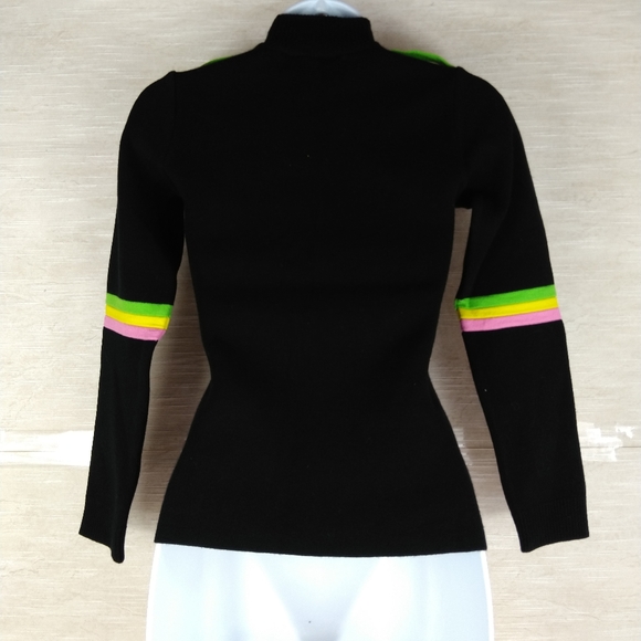 JC de Castelbajac Rossignol Vintage Ski Turtleneck Sweater Small - Picture 2 of 14
